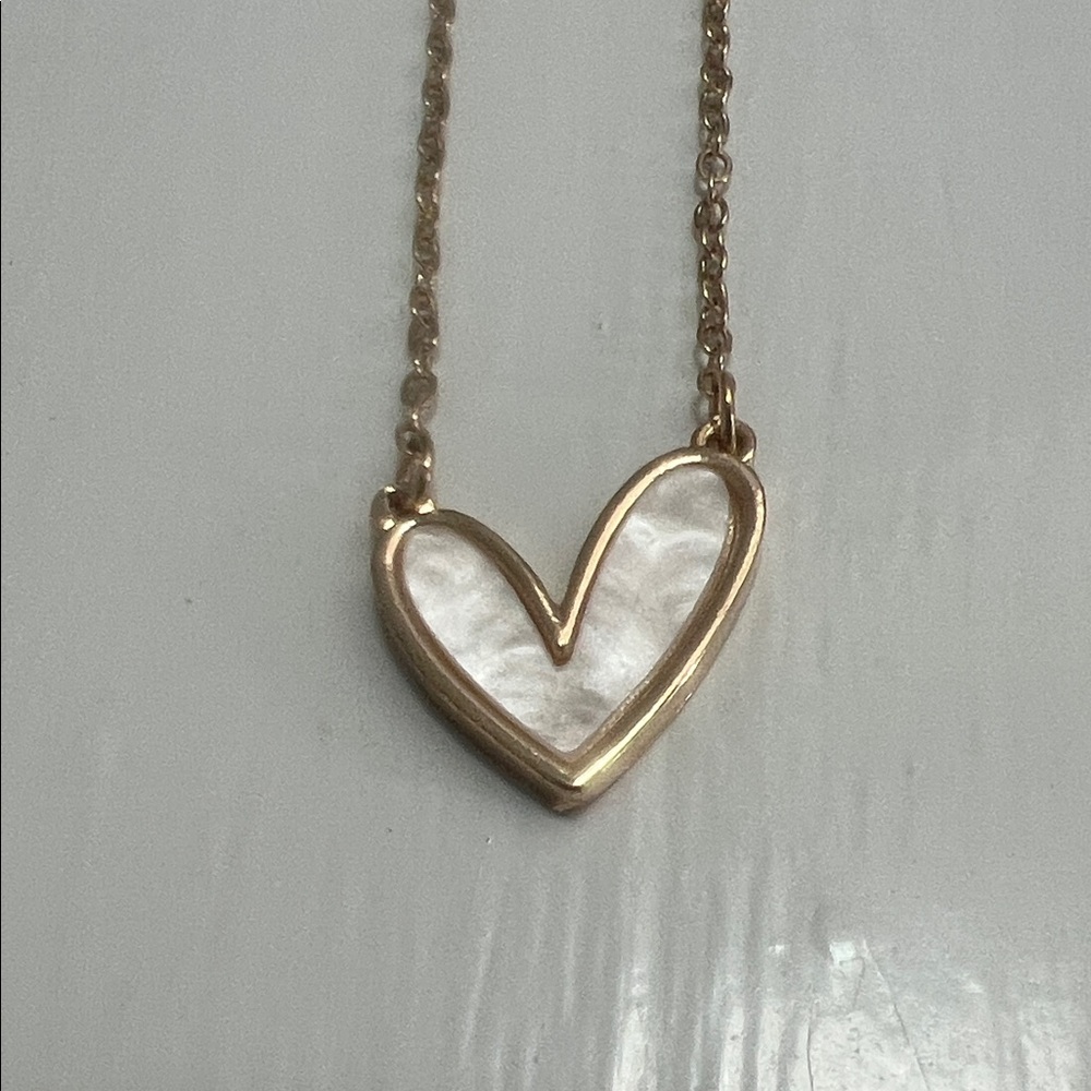 Gold Heart Pendant Necklace